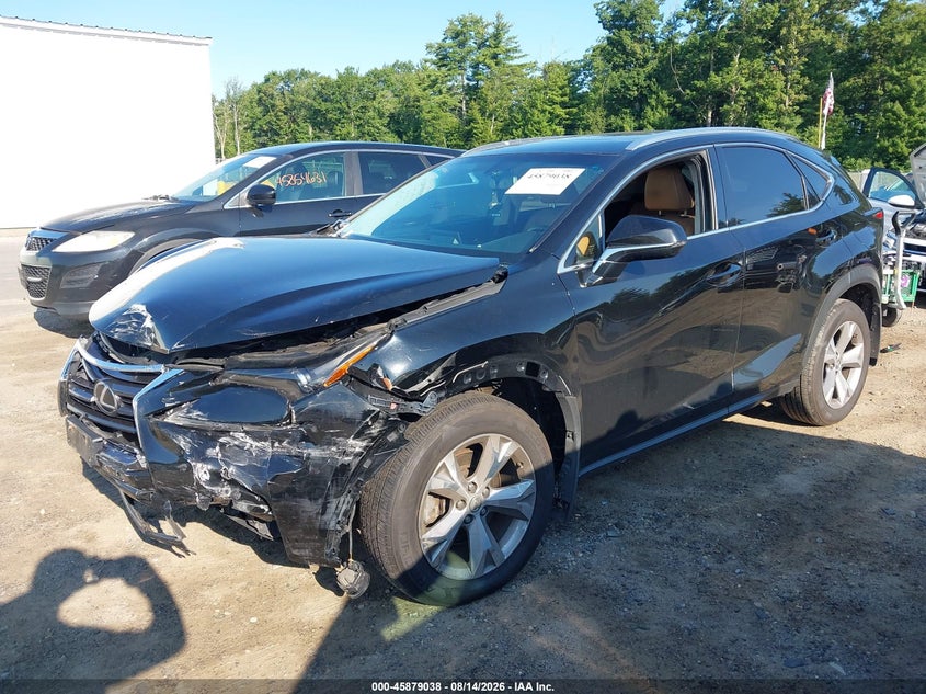 2017 Lexus NX, Front End, IAAI, VIN JTJBARBZ2H2099875 — photo 2