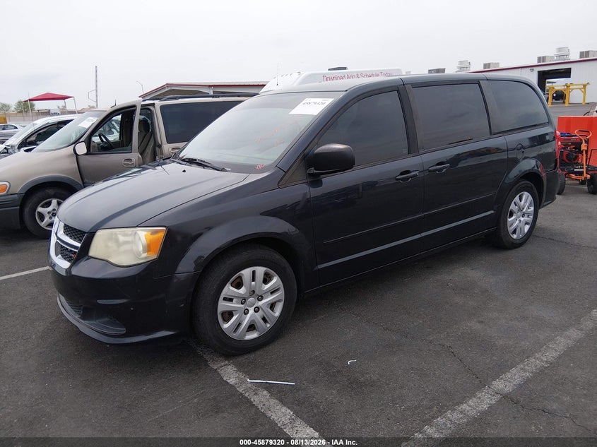 2014 Dodge Caravan, Обычный износ, IAAI, VIN 2C4RDGBG7ER163241 — фото 2