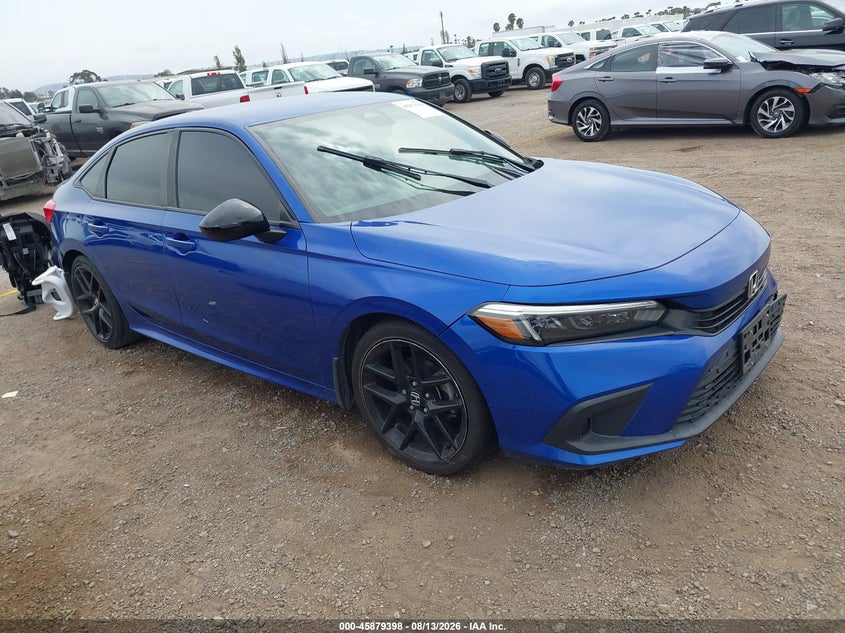2022 Honda Civic Sport, Left Front, IAAI, VIN 2HGFE2F50NH526062