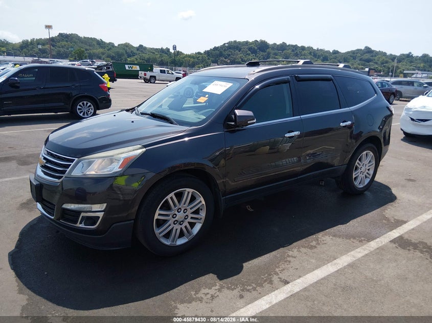 2014 Chevrolet Traverse, Левый бок, IAAI, VIN 1GNKRGKD9EJ132982 — фото 2