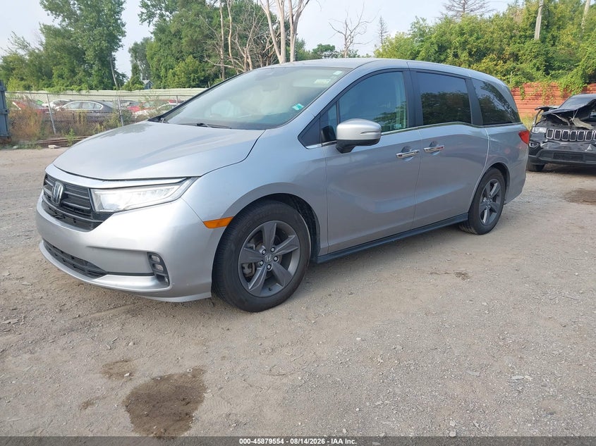 Vin: 5fnrl6h58nb047058, lot: 46378550, honda odyssey ex 20222