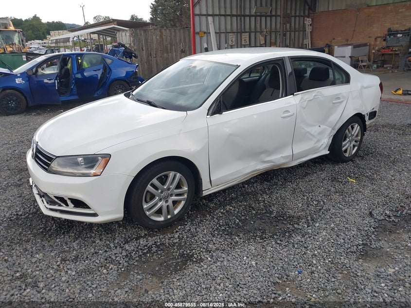 2017 Volkswagen Jetta, Front & Rear, IAAI, VIN 3VW2B7AJ6HM207937 — photo 2