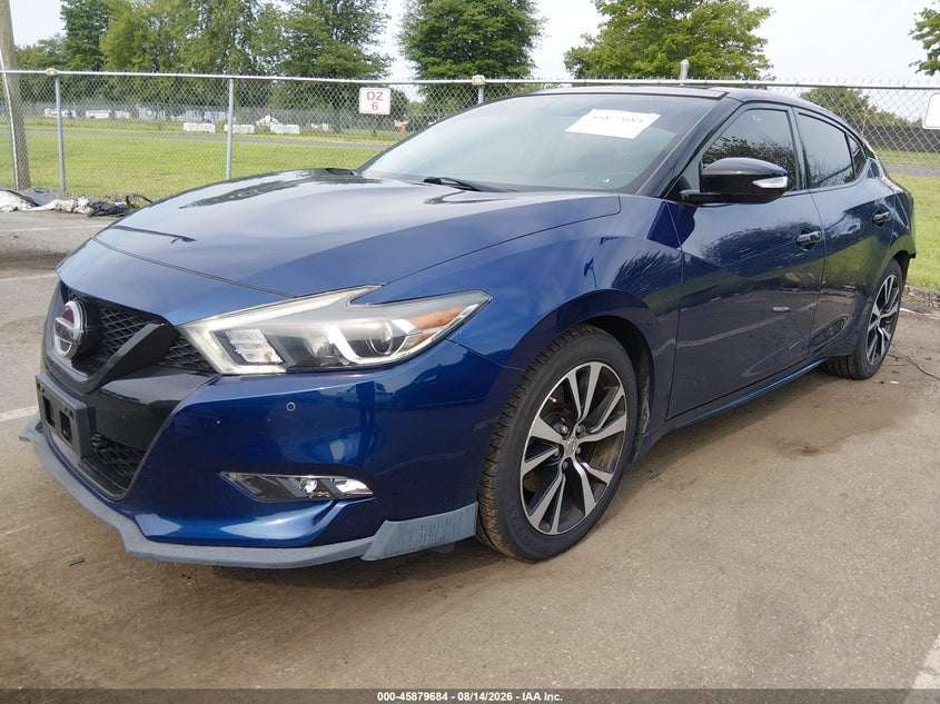 2018 Nissan Maxima 3.5 Sl, Rear, IAAI, VIN 1N4AA6AP1JC404320 — photo 2