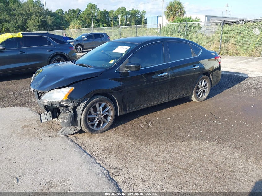 2014 Nissan Sentra, Удар спереду, IAAI, VIN 3N1AB7AP7EY234574 — фото 2