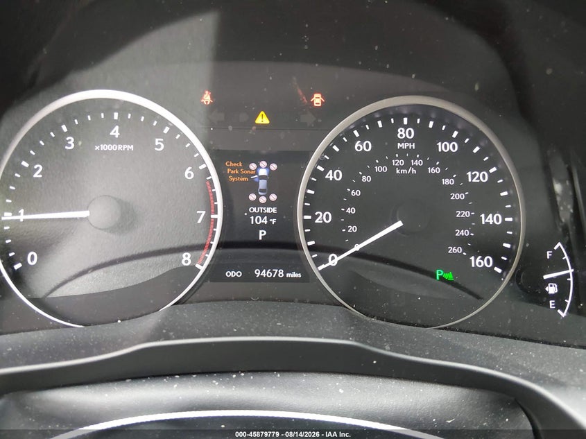LEXUS ES 350 2015 VIN JTHBK1GG7F2210960