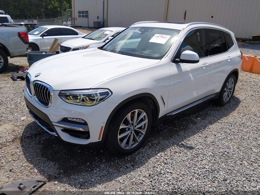 2019 BMW X3, Rear, IAAI, VIN 5UXTR7C56KLF25781 — photo 2