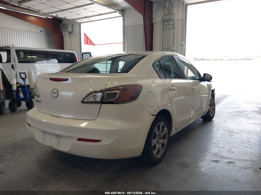 Vin: jm1bl1tf5d1779580, lot: 46378806, mazda mazda3 i sv 20134