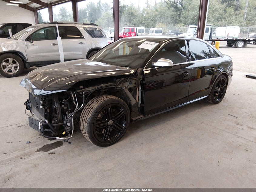 2014 Audi S4, Front End, IAAI, VIN WAUBGAFL3EA064835 — photo 2
