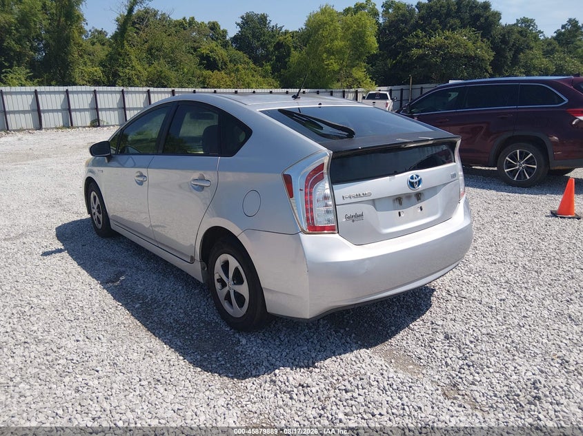 2012 TOYOTA PRIUS auction photo 3