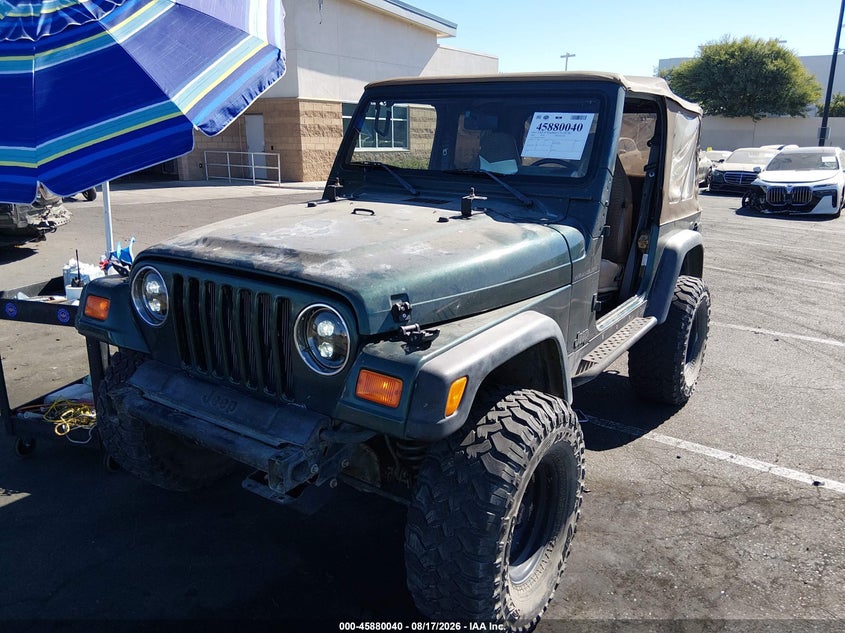 2000 Jeep Wrangler, Угон, IAAI, VIN 1J4FA29P7YP798836 — фото 2