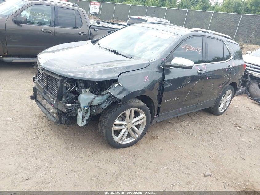 2019 Chevrolet Equinox, Front End, IAAI, VIN 3GNAXYEX2KL126703 — photo 2