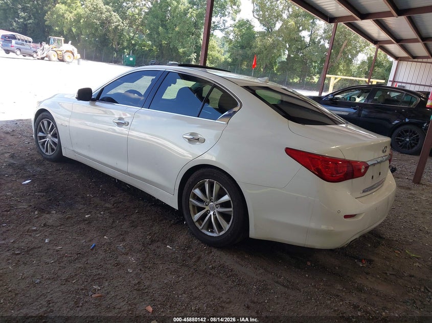 Vin: jn1av7ap6em690995, lot: 46379138, infiniti q50 hybrid premium 20143