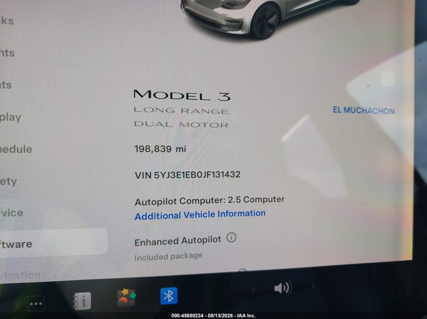 2018 TESLA MODEL 3 auction photo 7