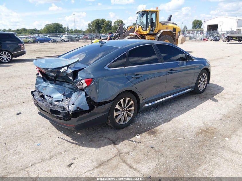 Vin: 5npe34af5gh280633, lot: 46379318, hyundai sonata sport 20164
