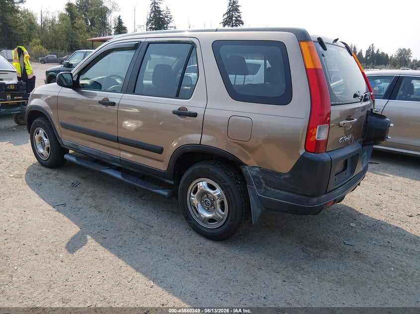 2002 HONDA CR-V SPORT UTILITY VEHICLE 2.4L I-4 DOHC, VVT, 160HP