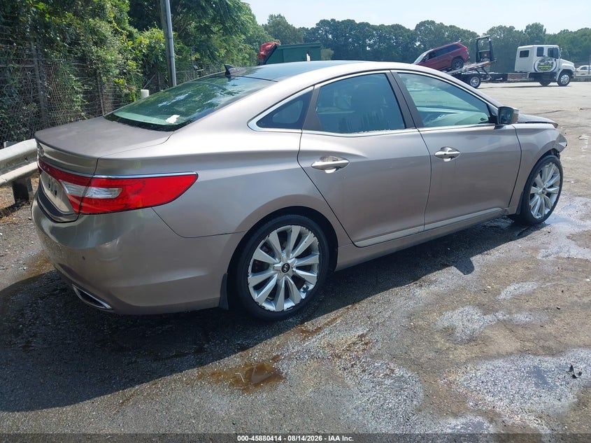 Vin: kmhfh4jg4da257292, lot: 46379410, hyundai azera 20134