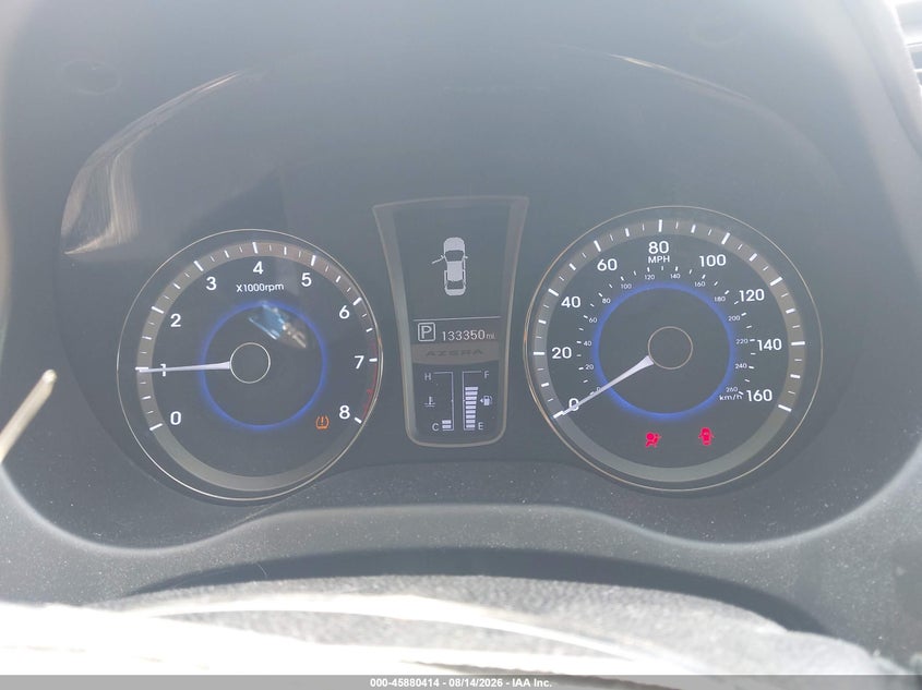 HYUNDAI AZERA 2013 VIN KMHFH4JG4DA257292