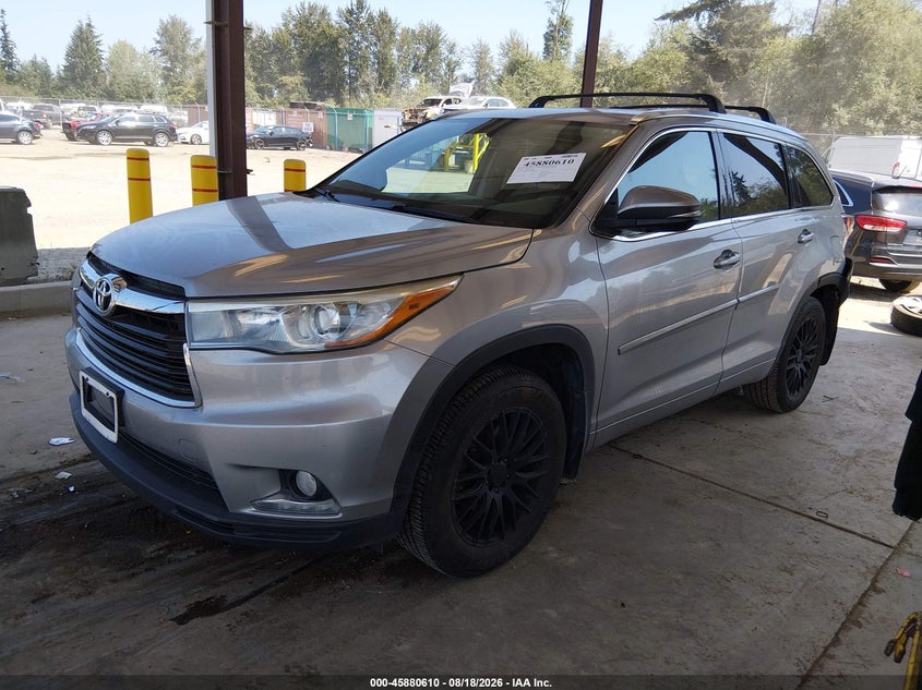 Vin: 5tddkrfh2es026648, lot: 46379606, toyota highlander limited v6 20142