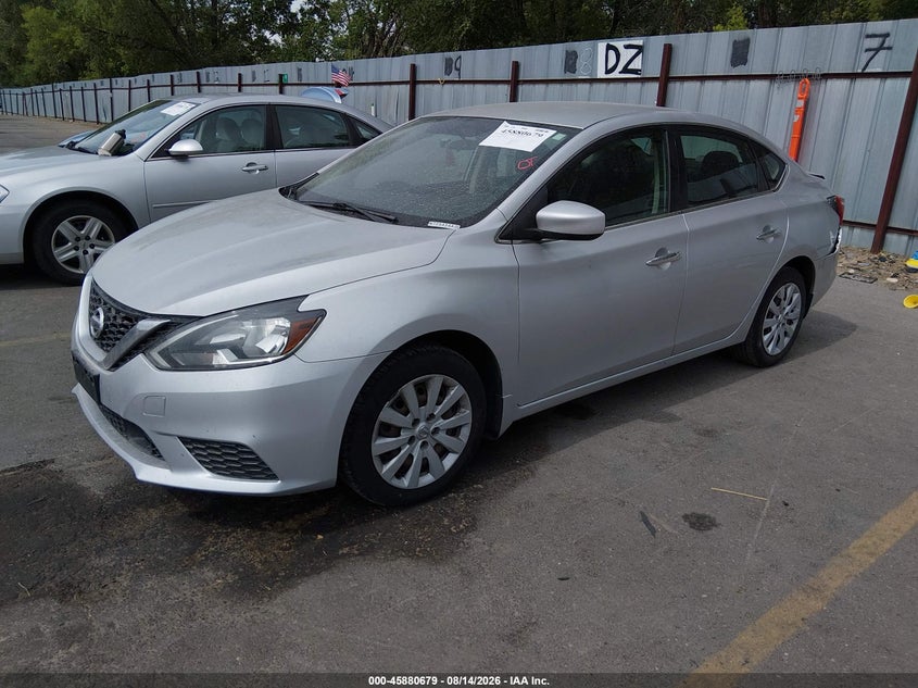 2019 Nissan Sentra S, Удар сзади, IAAI, VIN 3N1AB7AP0KY234105 — фото 2