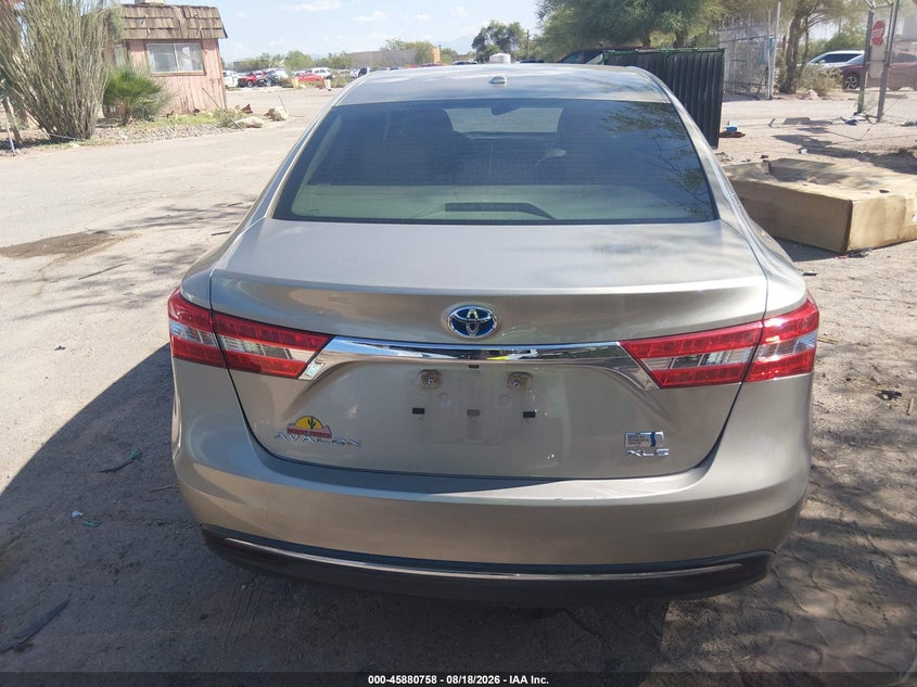 2014 TOYOTA AVALON SEDAN 2.5L I-4 DOHC, VVT, 156HP