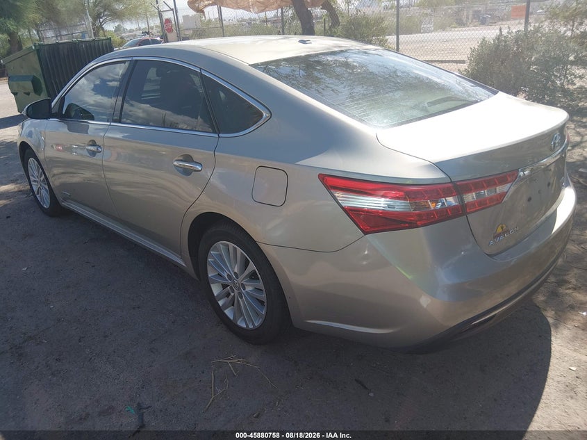 2014 TOYOTA AVALON SEDAN 2.5L I-4 DOHC, VVT, 156HP