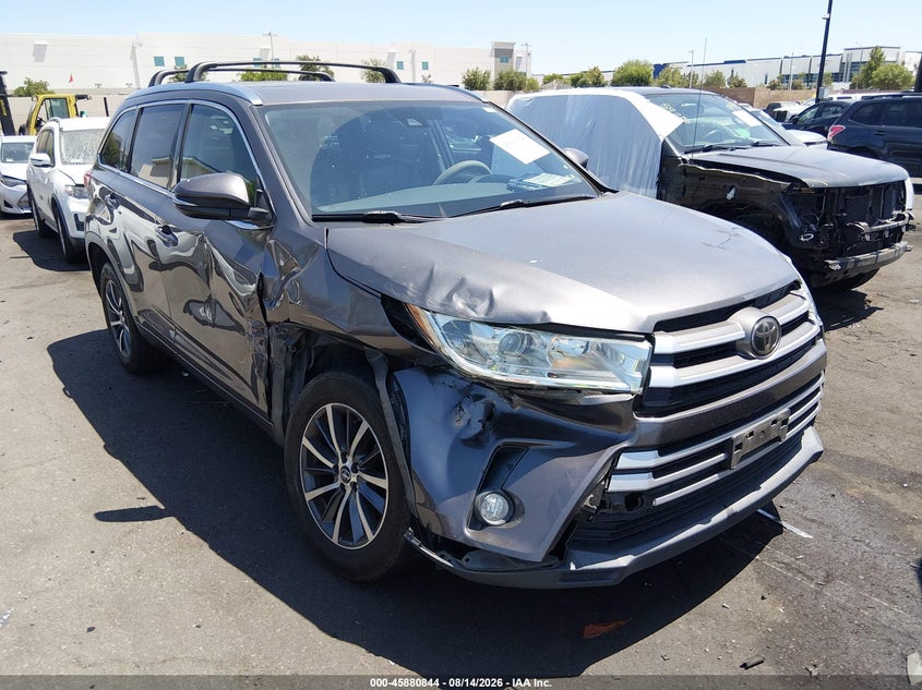 Vin: 5tdkzrfh2js531487, lot: 46379840, toyota highlander xle 20181