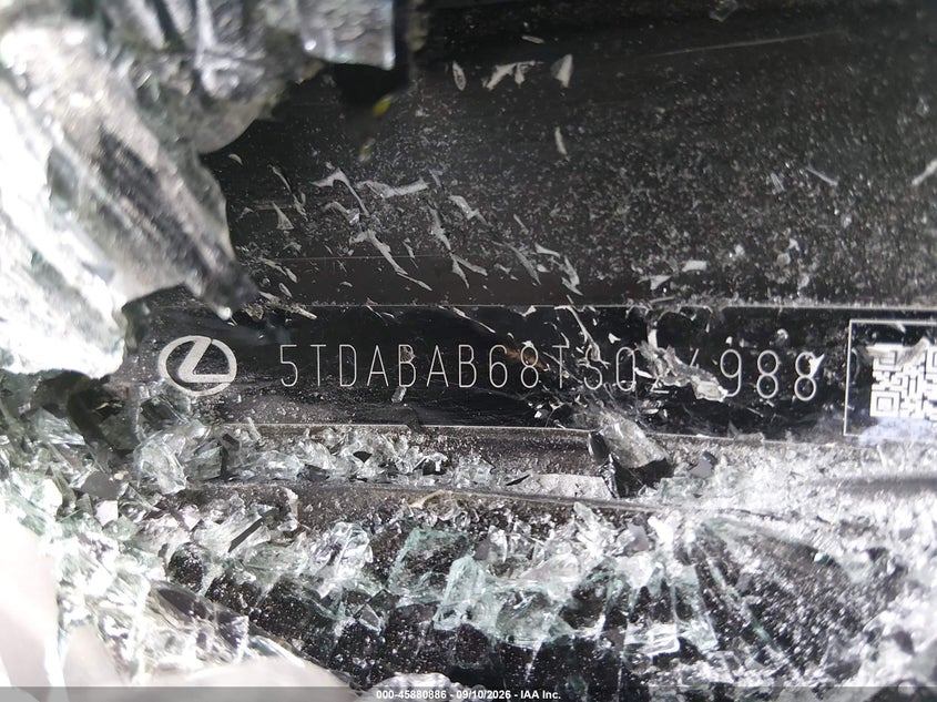 LEXUS TX 500H 2026 VIN 5TDABAB68TS024988