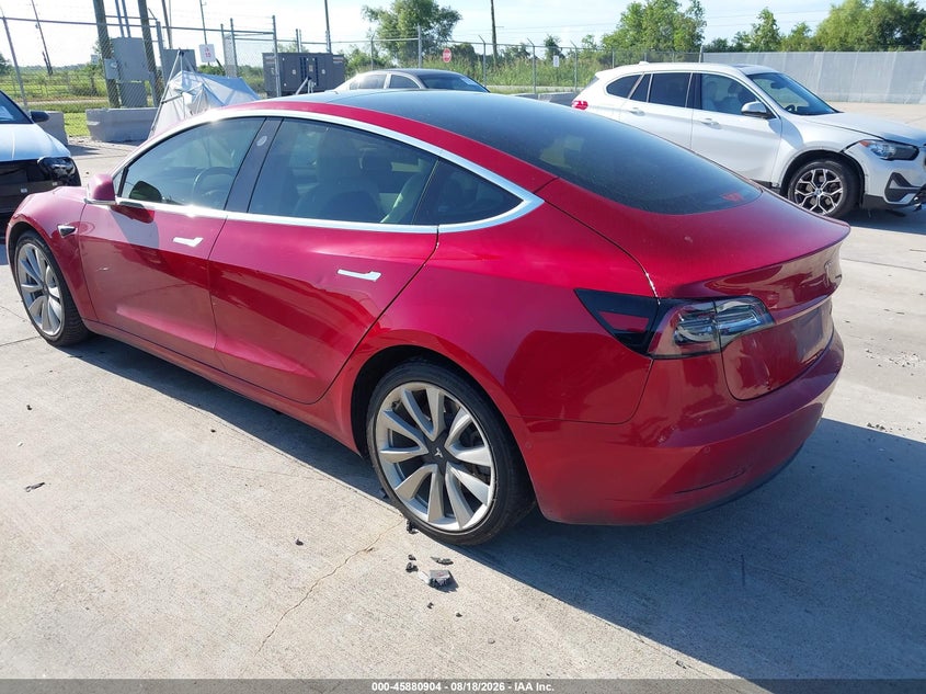 Vin: 5yj3e1eb7jf097490, lot: 46379900, tesla model 3 long range/performance 20183