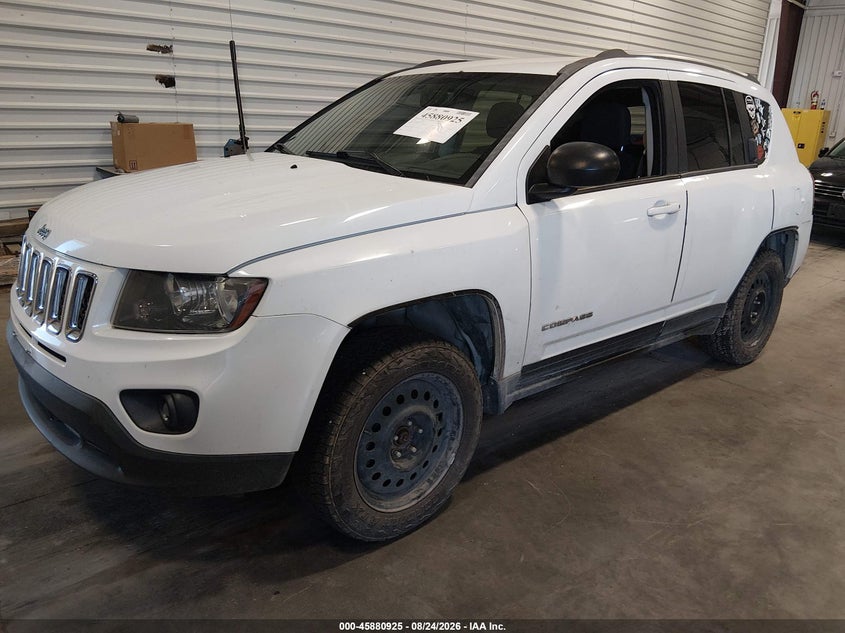 Vin: 1c4njdbb4gd556632, lot: 46379921, jeep compass sport 20162