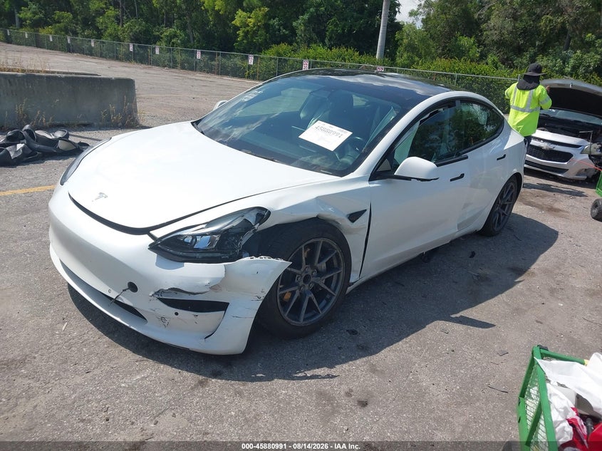 2021 TESLA MODEL 3 auction photo 2