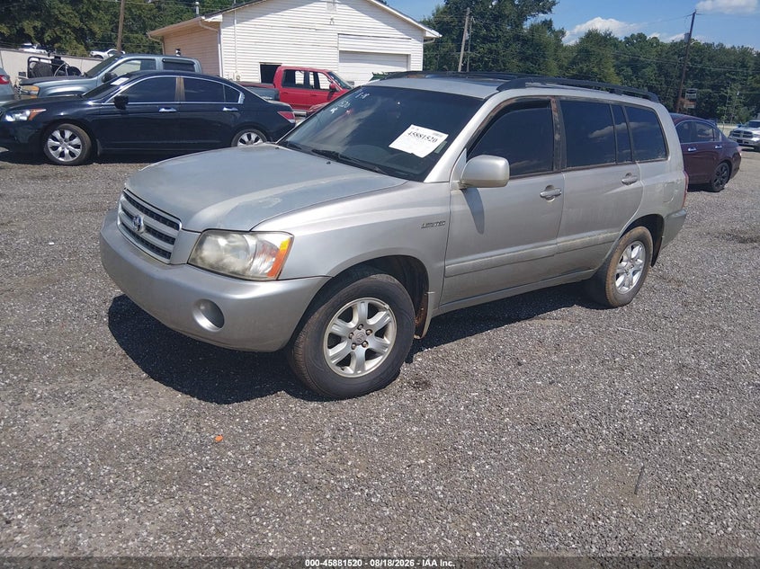 TOYOTA HIGHLANDER 2003 VIN JTEGF21A930096601