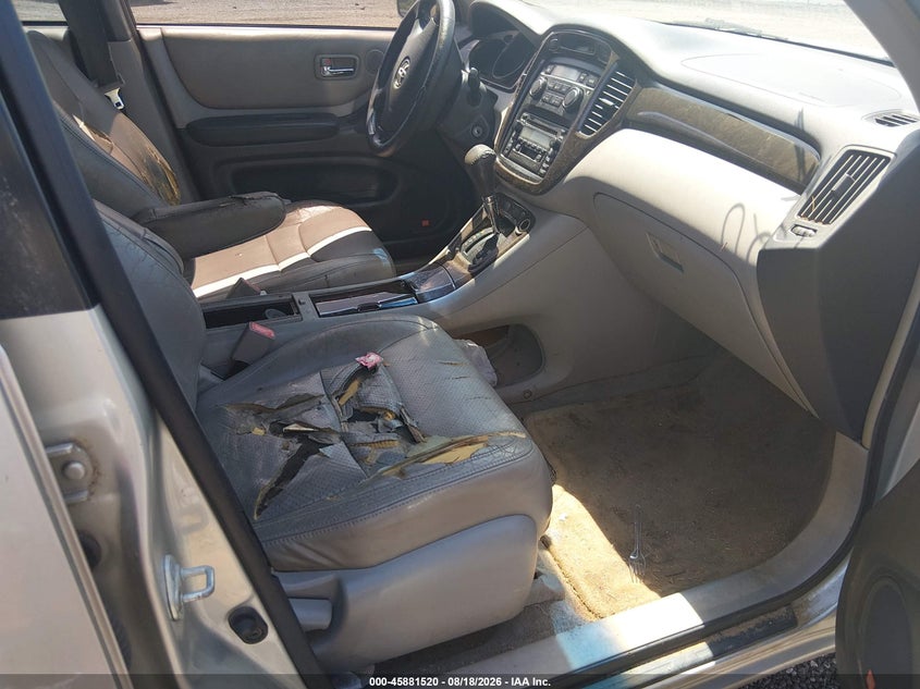 TOYOTA HIGHLANDER 2003 VIN JTEGF21A930096601