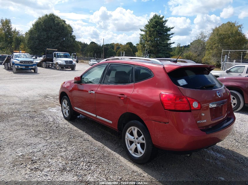Vin: jn8as5mt0bw189916, lot: 46380631, nissan rogue sv 20113