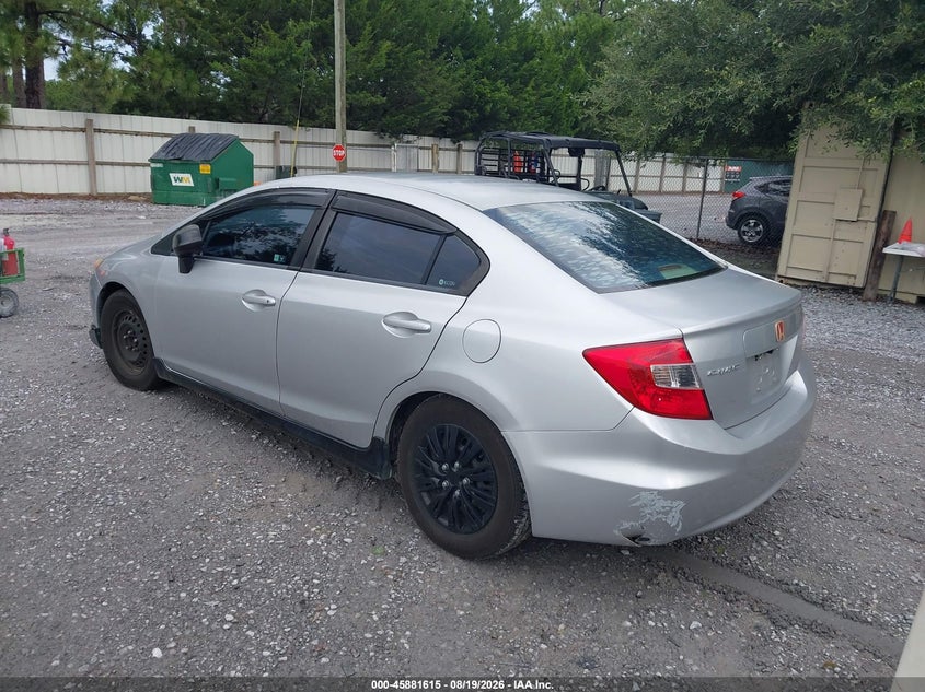 2012 HONDA CIVIC auction photo 3