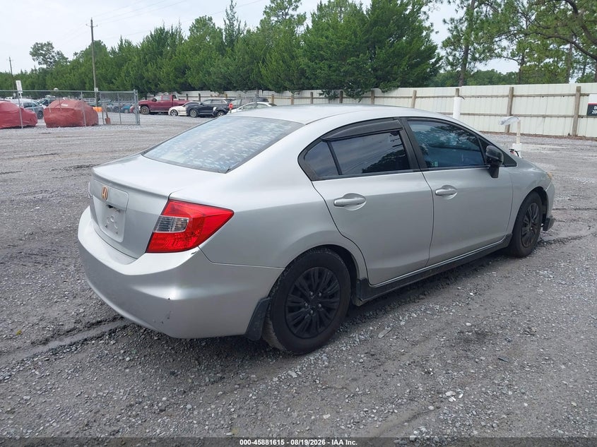 2012 HONDA CIVIC auction photo 4