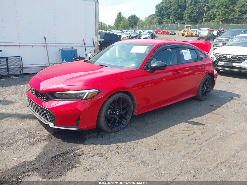 2025 Honda Civic, Rear, IAAI, VIN 2HGFE2F53SH590107 — photo 2