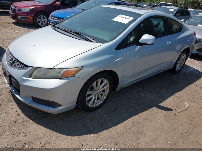 Vin: 2hgfg3b8xch522887, lot: 46380723, honda civic ex 20122