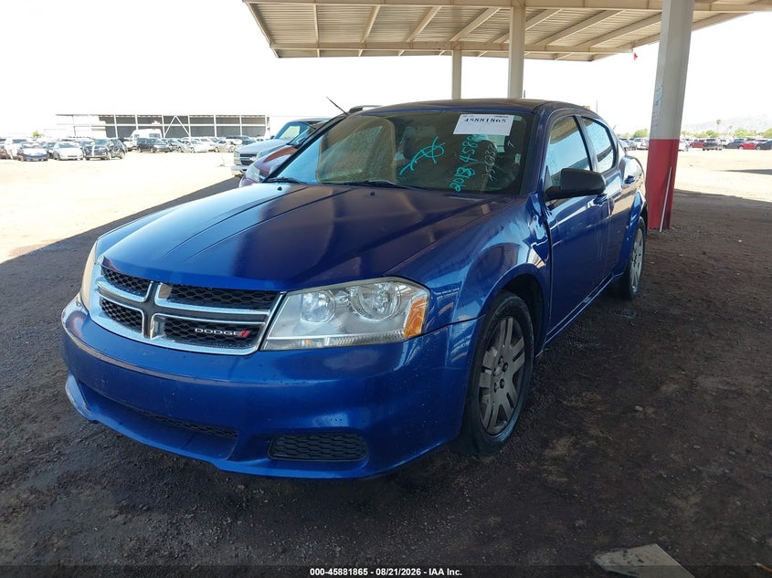 DODGE AVENGER 2013 VIN 1C3CDZAB1DN756732