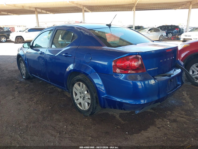 DODGE AVENGER 2013 VIN 1C3CDZAB1DN756732