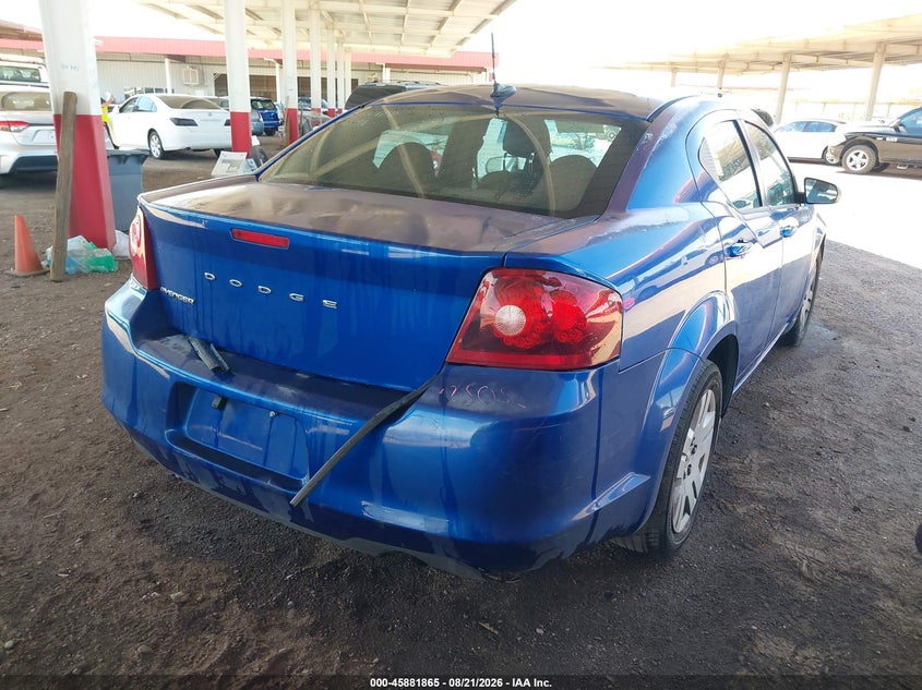 DODGE AVENGER 2013 VIN 1C3CDZAB1DN756732