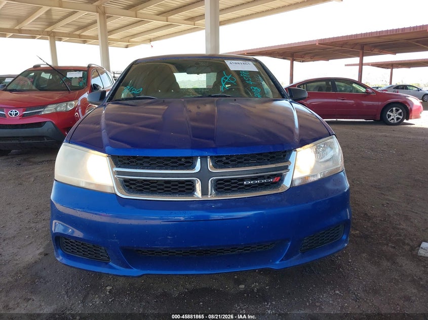 DODGE AVENGER 2013 VIN 1C3CDZAB1DN756732