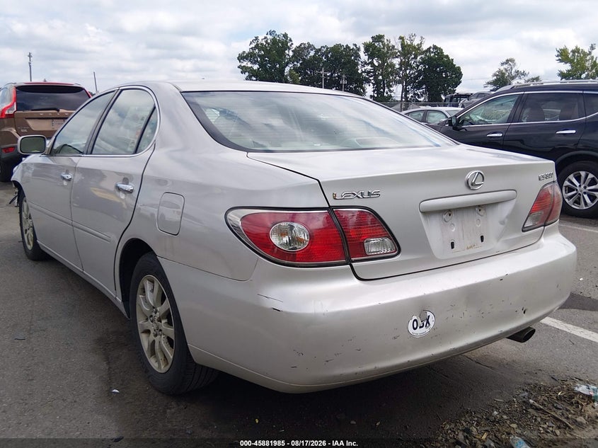 LEXUS ES 300 2002 VIN JTHBF30G025007704