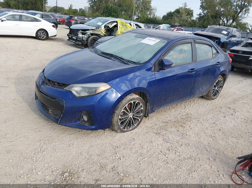 2015 Toyota Corolla, Затопление, IAAI, VIN 2T1BURHE7FC304720 — фото 2