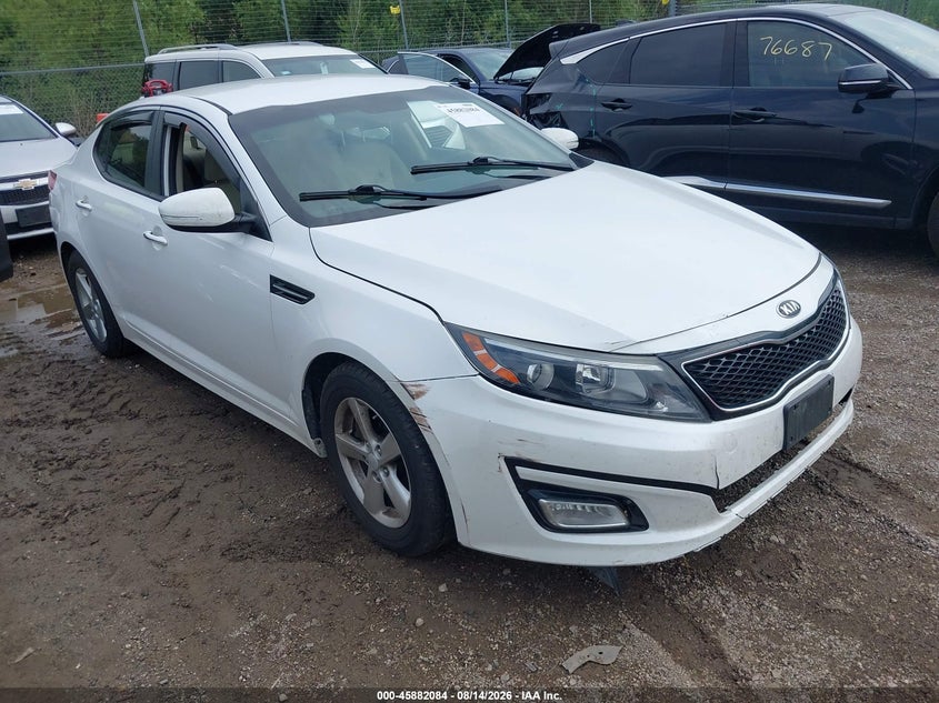 Vin: knagm4a76f5551709, lot: 46381118, kia optima lx 20151