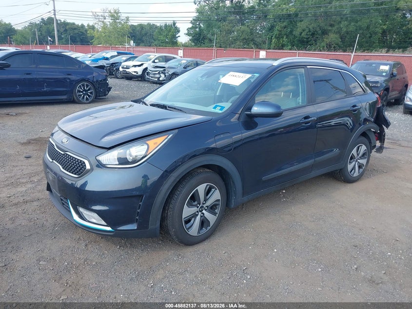 Vin: kndcm3ld6j5203948, lot: 46381171, kia niro plug-in hybrid lx 20182