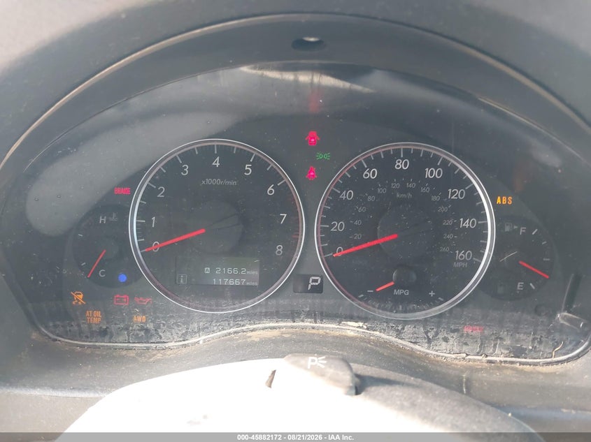 SUBARU OUTBACK 2008 VIN 4S4BP63C484349594