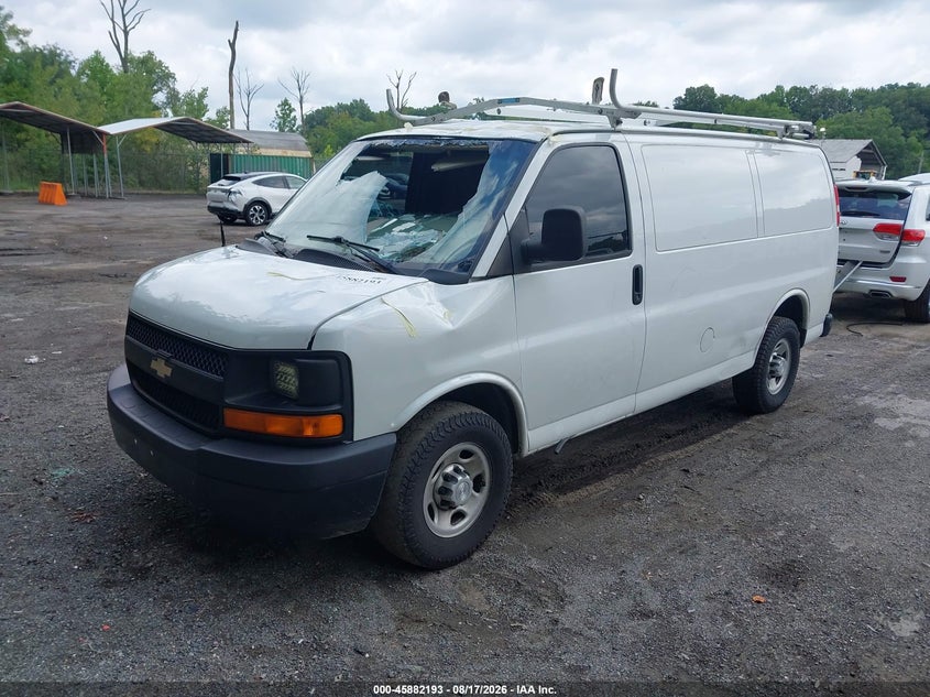 2015 Chevrolet Express, Стихия, IAAI, VIN 1GCWGFCF1F1191343 — фото 2