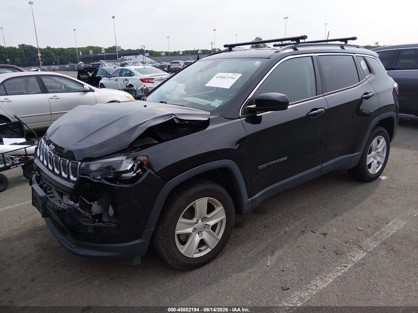 Vin: 3c4njdbb9nt108054, lot: 46381228, jeep compass latitude 4x4 20222