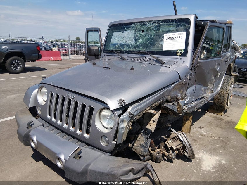 2016 Jeep Wrangler, По кругу, IAAI, VIN 1C4HJWEG2GL142545 — фото 2