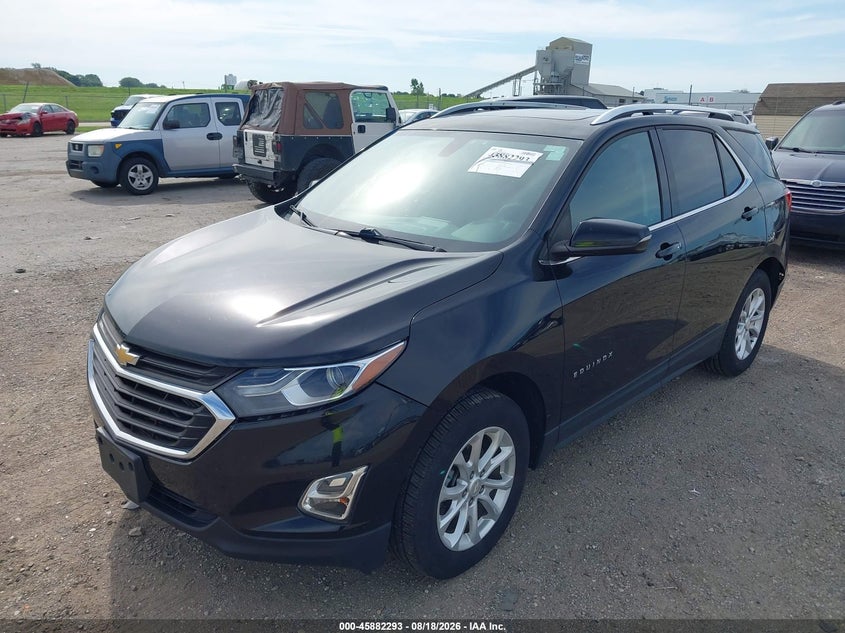 2019 Chevrolet Equinox, Удар ззаду, IAAI, VIN 2GNAXUEV2K6271672 — фото 2